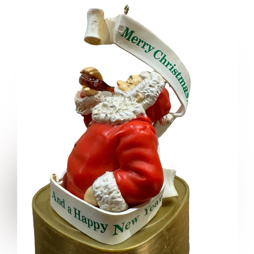 Vintage 1949 Coca Cola Collectable Santa Claus Ornament